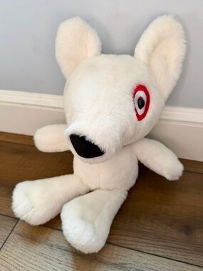 Target Bullseye White Plush Dog Plushie 15” Stuffed Animal 2023 Exclusive